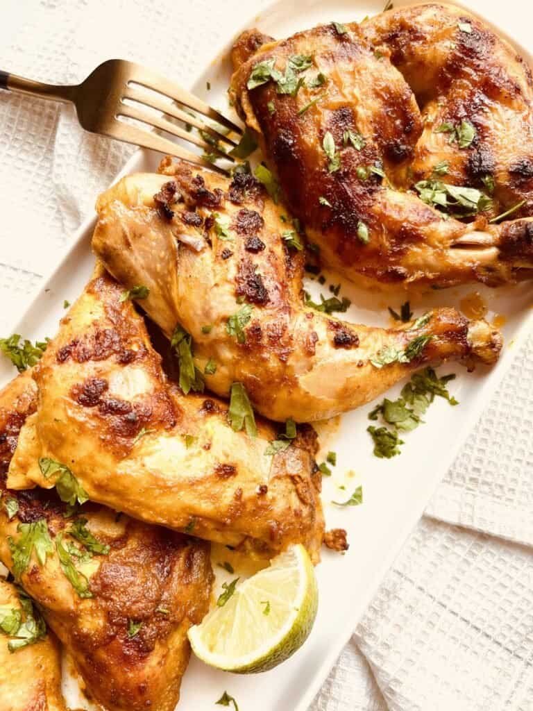  yogurt-marinated chicken  legs