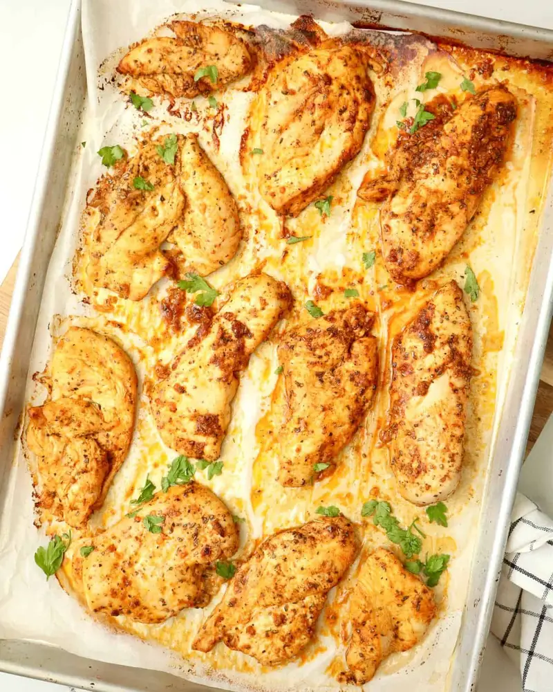juicy oven baked chicken breast marinade recipe. the perfect chicken marinade for oven.