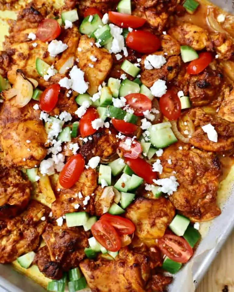 Juicy chicken shawarma made with a flavorful shawarma marinade, cooked until golden brown and served fresh for an easy Middle Eastern-inspired dinner.